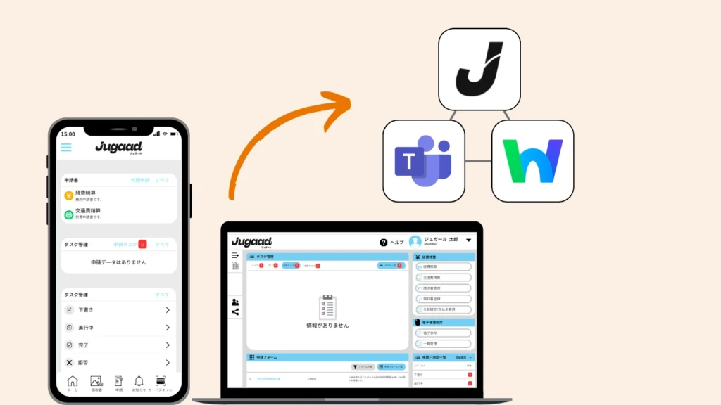 スマホ・PCでいつでもどこでも承認